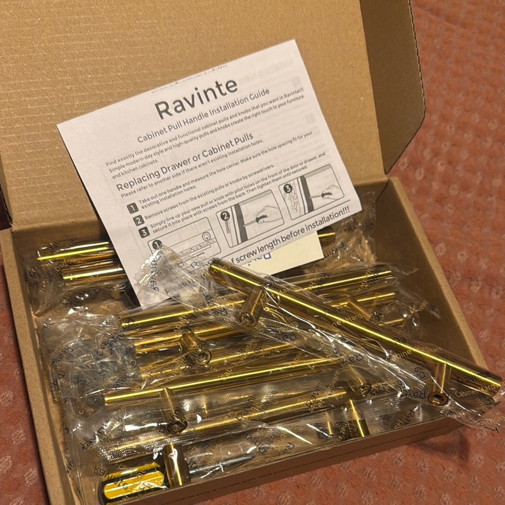 Ravinte Gold Cabinet Pull Handles